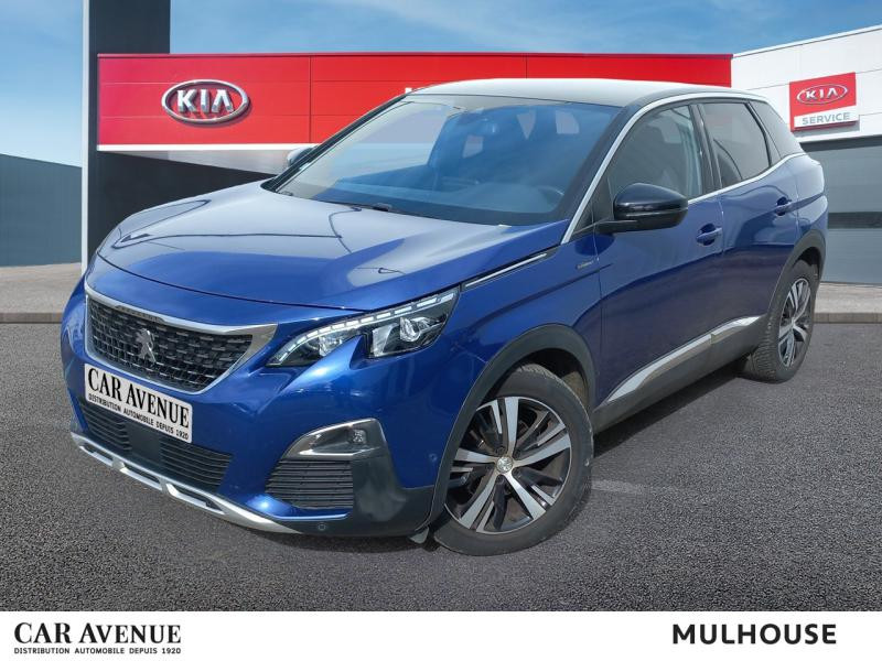 Occasion PEUGEOT 3008 130 Bvm6 Gt line Bvm6 Gps Caméra Radar Carplay Garantie 1 an 2018 Bleu Magnetic (M) 22990 € à Mulhouse