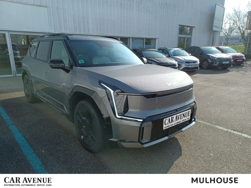 Occasion KIA EV9 385 GT-Line 4WD 1ere main Gps Caméra ACC Full Leds 6pl 2023 Gris Opale métallisé 61900 € à Mulhouse