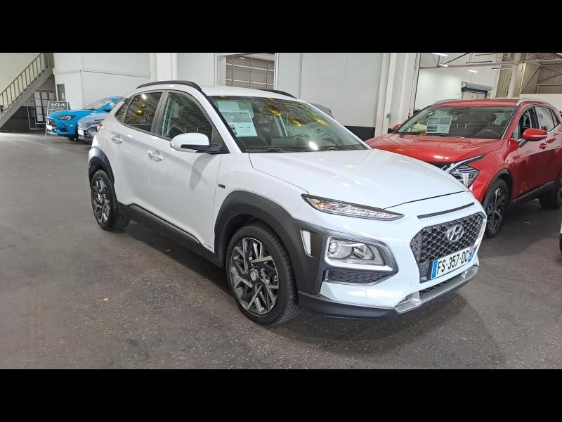 Occasion HYUNDAI Kona 1.6 GDi 141ch Hybrid Creative DCT6 Garantie 1an CarPlay Caméra Angles morts 2020 Atlas White 18990 € à Mulhouse