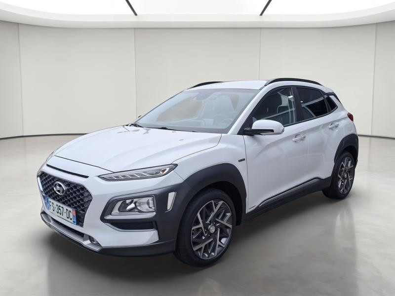 Occasion HYUNDAI Kona 1.6 GDi 141ch Hybrid Creative DCT6 Garantie 1an CarPlay Caméra Angles morts 2020 Atlas White 18990 € à Mulhouse