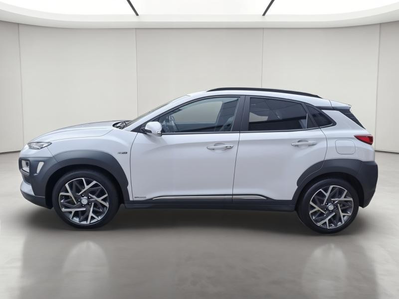 Occasion HYUNDAI Kona 1.6 GDi 141ch Hybrid Creative DCT6 Garantie 1an CarPlay Caméra Angles morts 2020 Atlas White 18990 € à Mulhouse