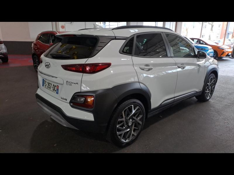 Occasion HYUNDAI Kona 1.6 GDi 141ch Hybrid Creative DCT6 Garantie 1an CarPlay Caméra Angles morts 2020 Atlas White 18990 € à Mulhouse