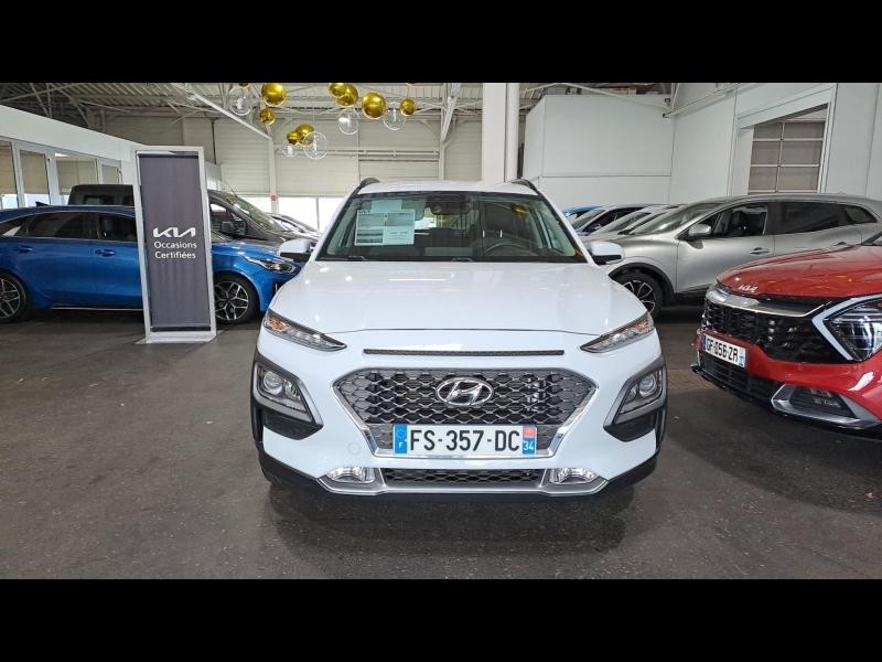 Occasion HYUNDAI Kona 1.6 GDi 141ch Hybrid Creative DCT6 Garantie 1an CarPlay Caméra Angles morts 2020 Atlas White 18990 € à Mulhouse