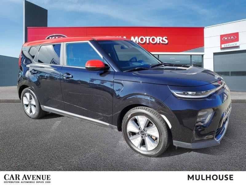 Occasion KIA e-Soul Active 204ch Garantie 07/29 LED Caméra CarPlay Régul adaptatif 2022 Noir Abyssinie métal+Toit Rouge Inferno 17190 € à Mulhouse