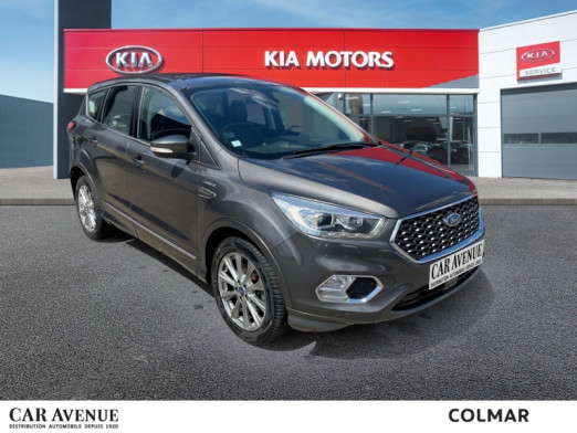 Used FORD Kuga 2.0 TDCi 150 Vignale Caméra Gps Clim auto 2018 Gris Magnetic € 16,990 in Colmar