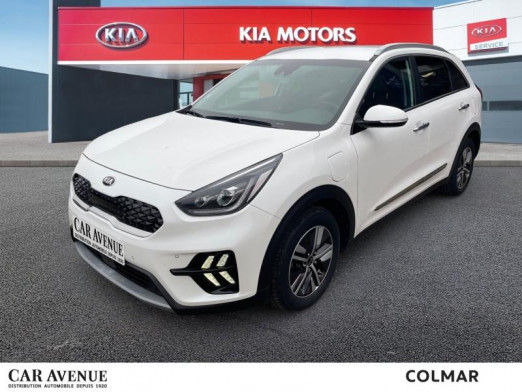 Occasion KIA Niro 1.6 GDi 105 ISG + Plug-In 60.5 Design DCT6 GPS CAMERA GARANTIE 10-2027 2020 Blanc Celeste 22 990 € à Colmar