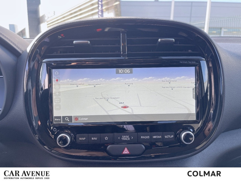 Used KIA e-Soul e-Design 204 1ere main Gps Caméra Sièges chauffants Carplay 2020 Bleu Neptune métal+Toit Noir Abyssinie € 17690 in Colmar