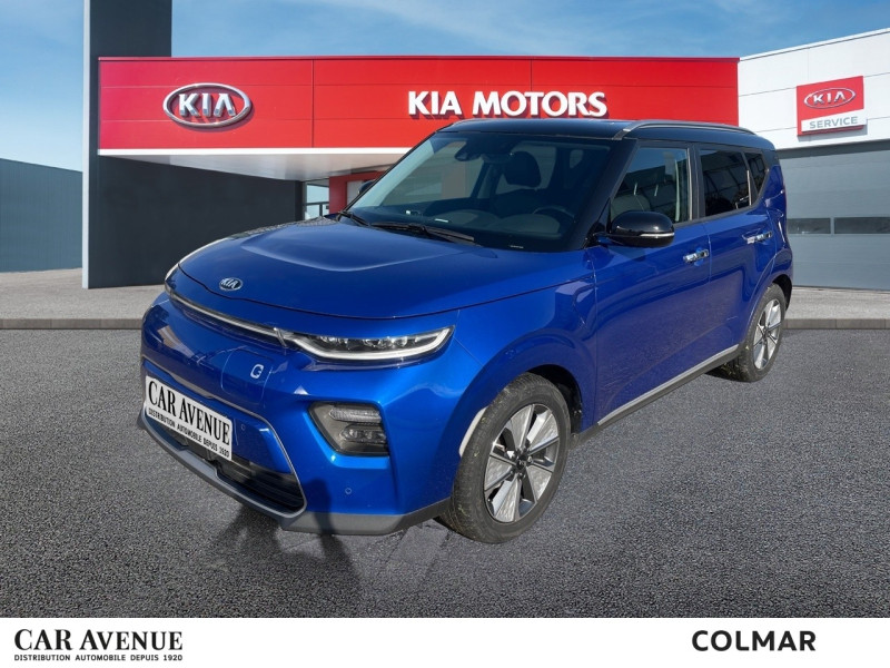 Used KIA e-Soul e-Design 204 1ere main Gps Caméra Sièges chauffants Carplay 2020 Bleu Neptune métal+Toit Noir Abyssinie € 17690 in Colmar