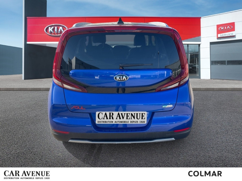 Used KIA e-Soul e-Design 204 1ere main Gps Caméra Sièges chauffants Carplay 2020 Bleu Neptune métal+Toit Noir Abyssinie € 17690 in Colmar