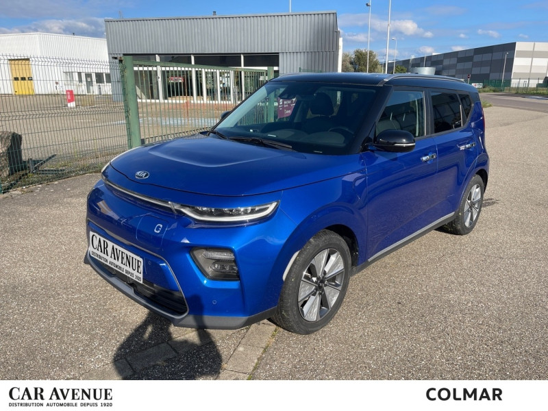 Used KIA e-Soul e-Design 204 1ere main Gps Caméra Sièges chauffants Carplay 2020 Bleu Neptune métal+Toit Noir Abyssinie € 17690 in Colmar