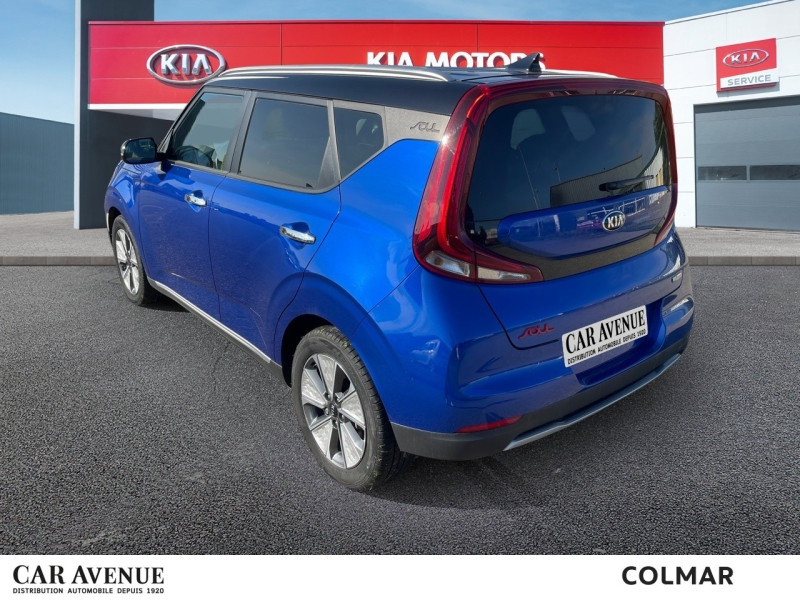 Used KIA e-Soul e-Design 204 1ere main Gps Caméra Sièges chauffants Carplay 2020 Bleu Neptune métal+Toit Noir Abyssinie € 17690 in Colmar