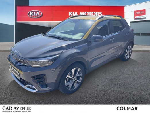 Used KIA Stonic 1.0 T-GDi 120 MHEV GT Line Premium Gps Caméra DCT7 Garantie 01-2029 2022 Gris Magnétique métallisé / Toit Jaune € 18,990 in Colmar