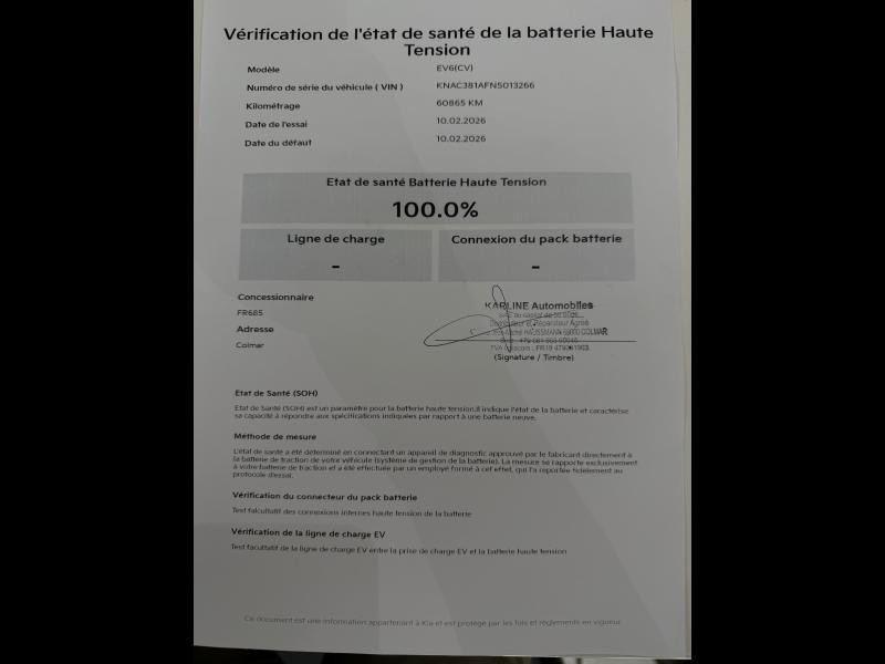 Used KIA EV6 229 84 kWh Air Active 1ere main Gps Caméra Carplay 2021 Blanc Nacré € 25990 in Colmar