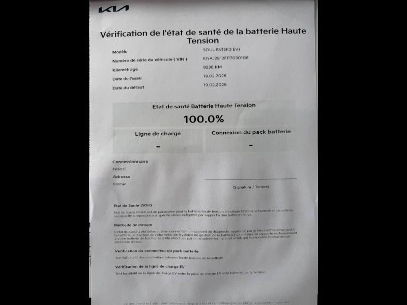 Occasion KIA e-Soul 39,2 kWh 136 Motion Bluetooth Caméra ACC 2022 Gris Gravité métallisé 15590 € à Colmar