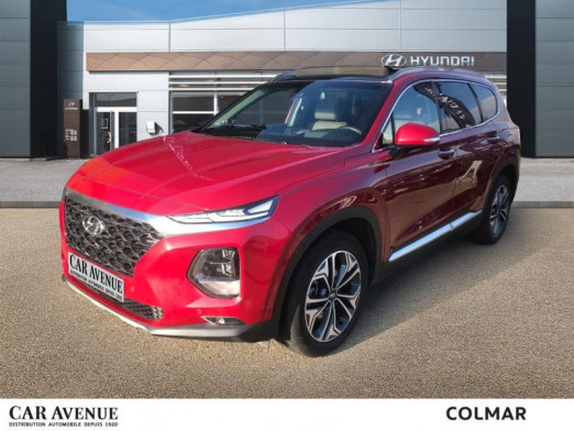 Occasion HYUNDAI Santa Fe CRDi 200 Ch 4WD BVA Gps camera Cuir Chauffts Toit Pano Gar2024 2019 Rouge 38 990 € à Colmar