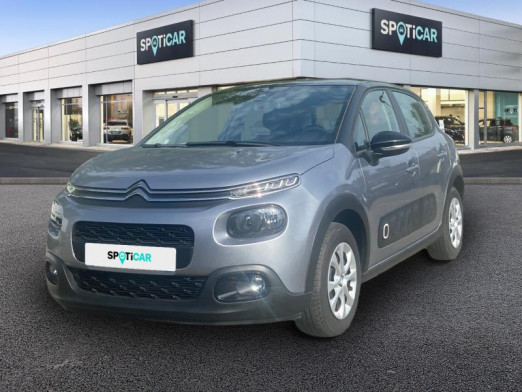 Occasion CITROEN C3 PureTech 82ch Feel S&S E6.d-TEMP 2019 Gris acier (métallisé) 12 490 € à Saint-Louis