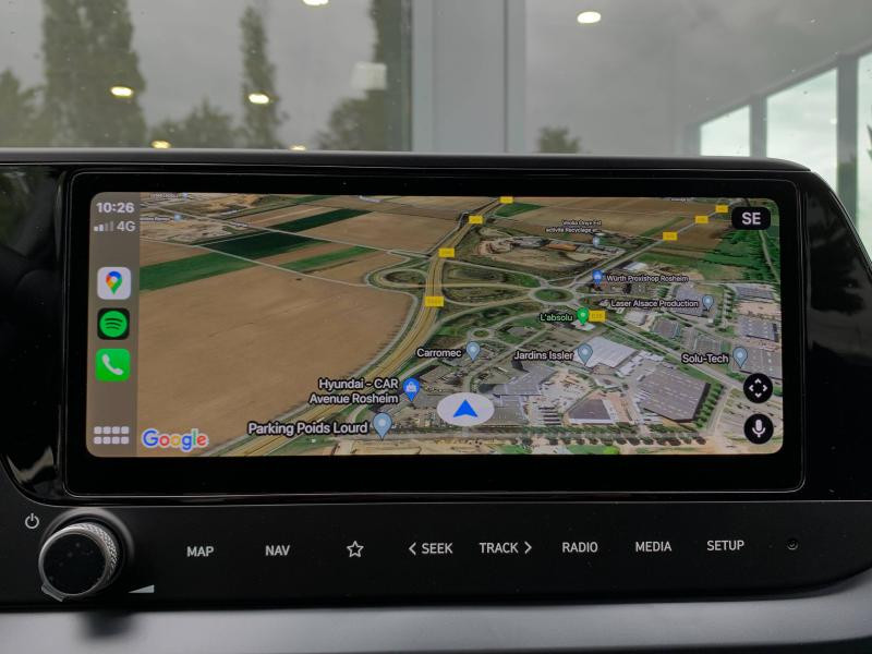 hyundai i20 1 0 t gdi 100 n line michel vaillant dct 7 hybrid camera carplay radar av ar gps occasion a 20990 euros au garage hyundai rosheim