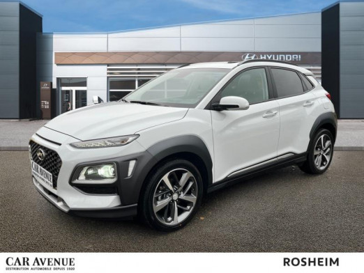 Occasion HYUNDAI Kona 1.6 CRDi 136 Executive BVA7 Caméra Gps Toit ouvrant Cuir Sièges ventilés Garantie 1an 2019 Chalk White Métal 21 990 € à Rosheim