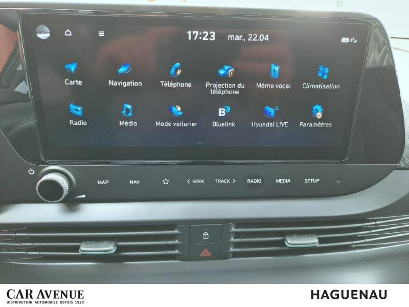 Used HYUNDAI Bayon 1.0 T-GDi 100 Hybrid 48V Creative DCT-7 Garantie 05/2027 2022 Mangrove Green Métal/Toit/rétros Black € 17990 in Haguenau
