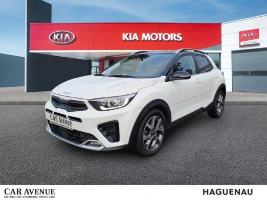 Occasion KIA Stonic 1.0 T-GDi 120 MHEV GT Line DCT7 Gps Camera GARANTIE 12 MOIS 2021 Blanc Céleste / Toit Noir 15 990 € à Haguenau