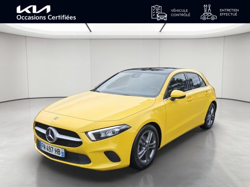 Occasion MERCEDES-BENZ Classe A 180 136 Style Line 7G-DCT Toit ouvrant Camera  GARANTIE 12 MOIS 2020 Jaune soleil 21490 € à Haguenau