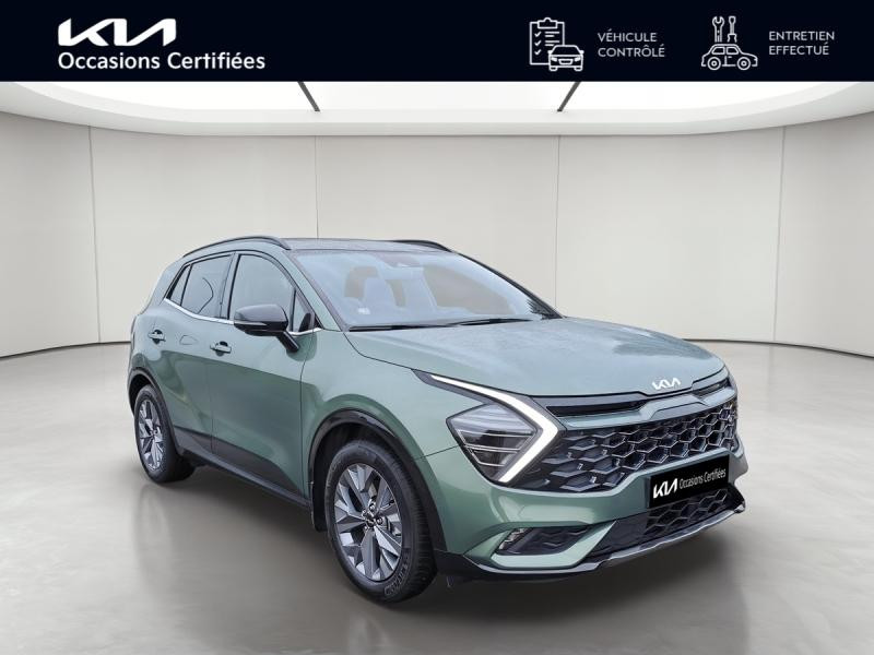 Occasion KIA Sportage 1.6 T-GDi 230 HEV  GT-Line Premium BVA6 ATTELAGE GARANTIE 01/2029 2022 Vert Bornéo métallisé 30990 € à Haguenau