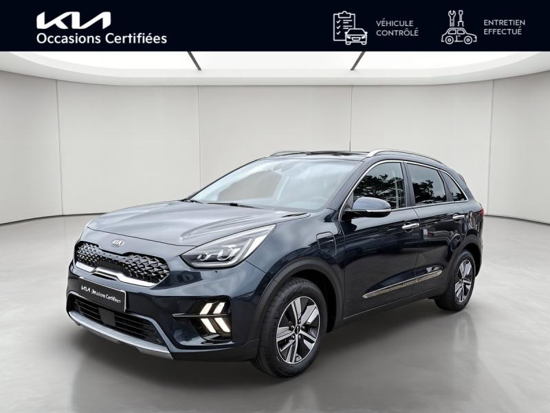 Occasion KIA Niro 1.6 GDi 105ch ISG + Plug-In 60.5ch Design DCT6 Garantie 12 mois 2021 Bleu Saphir 18990 € à Haguenau