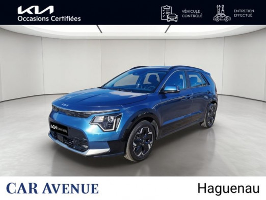 Occasion KIA Niro EV 204ch Active Sièges + volant chauffants GARANTIE 01-2030 2023 Bleu Minéral Métallisé 22 990 € à Haguenau