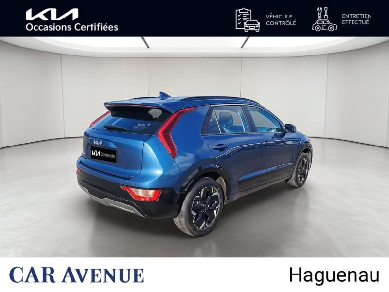 Occasion KIA Niro EV 204ch Active Sièges + volant chauffants GARANTIE 01-2030 2023 Bleu Minéral Métallisé 22990 € à Haguenau