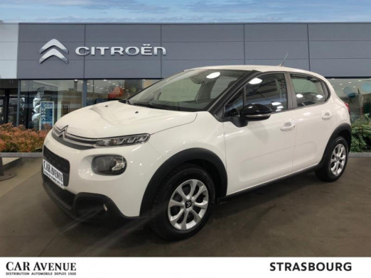 Occasion CITROEN C3 BlueHDi 100 Feel Clim Bluetooth Regulateur 2019 Blanc Banquise 11 389 € à Strasbourg
