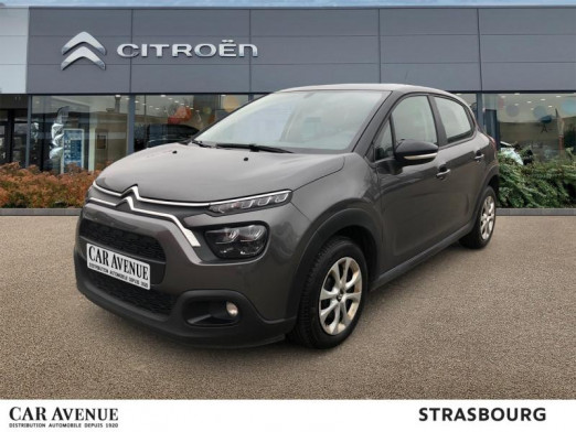 Occasion CITROEN C3 BlueHDi 100ch Feel S&S E6.d-TEMP BVM5 2020 Gris Platinium 11 989 € à Strasbourg