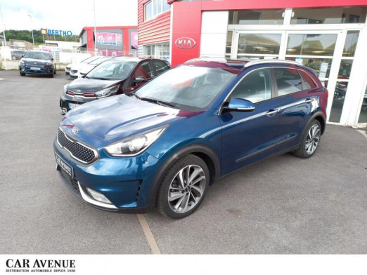 Occasion KIA Niro 1.6 GDi 105ch + électrique 43.5ch Premium DCT6 Bva Gps Gtie 2024 2017 Bleu Lagon 18 990 € à Épinal