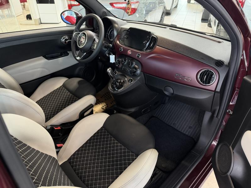 Occasion FIAT 500 Lounge - TOIT PANO 1.2i 2020 BURGUNDY 11990 € à Wavre