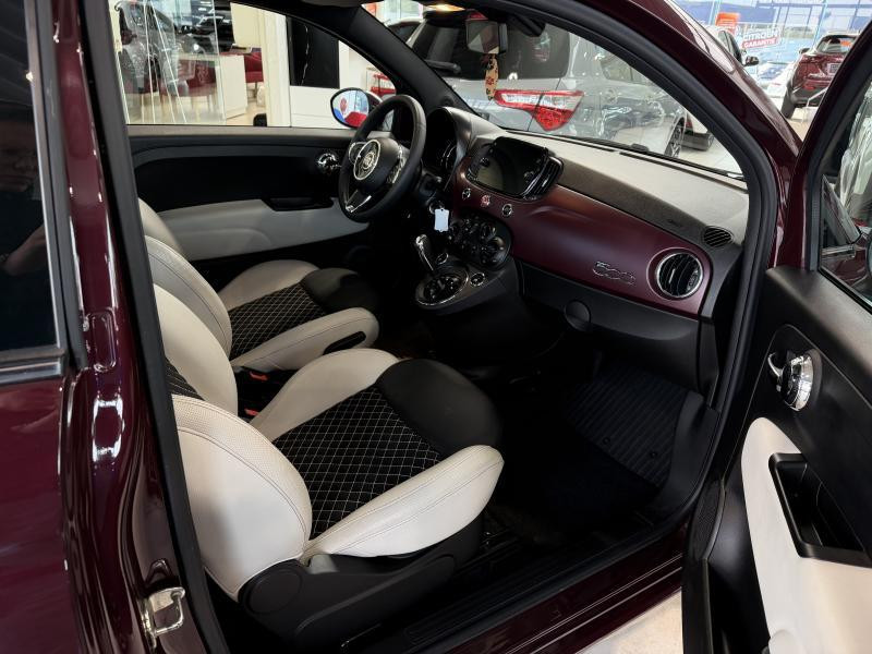 Occasion FIAT 500 Lounge - TOIT PANO 1.2i 2020 BURGUNDY 11990 € à Wavre