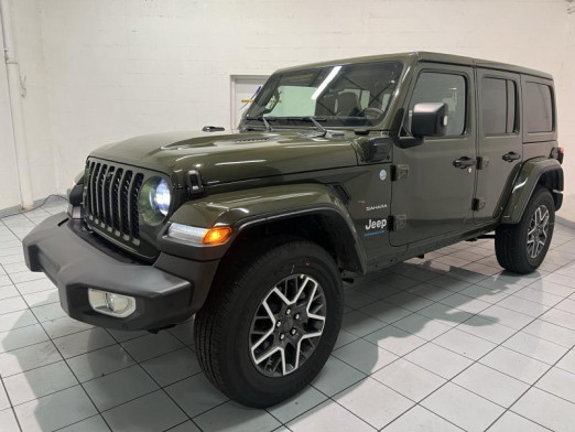 Occasion JEEP Wrangler 2.0 T 380ch 4xe Overland Command-Trac MY23 2022 Sarge Green 80 490 € à Nancy