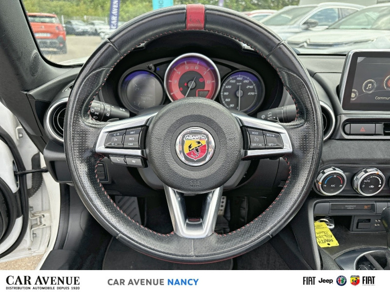 Occasion ABARTH 124 Spider 1.4 MultiAir 170ch Turismo BVA6 2018 Blanc pastel Turini 1975 26490 € à Nancy