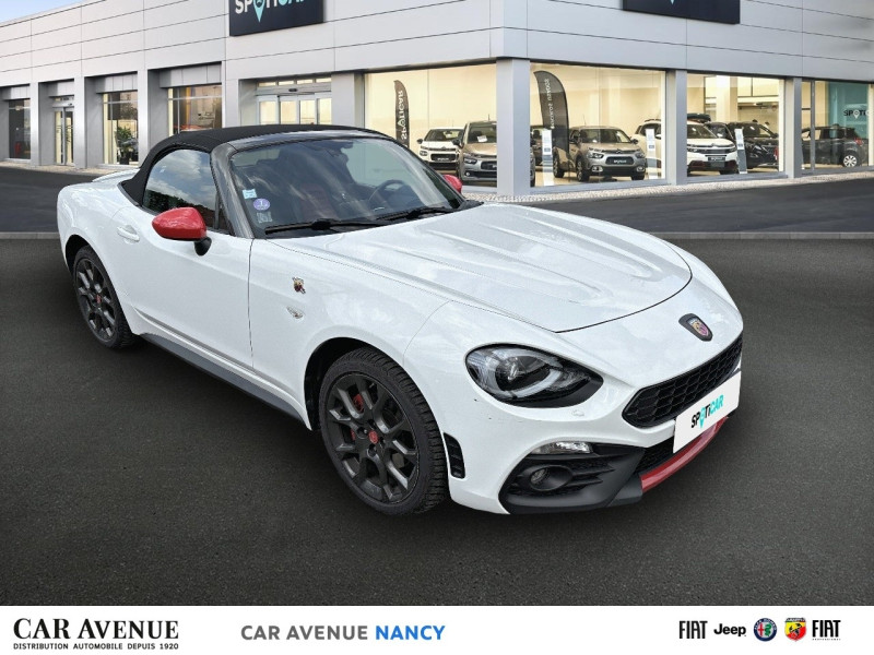 Occasion ABARTH 124 Spider 1.4 MultiAir 170ch Turismo BVA6 2018 Blanc pastel Turini 1975 26490 € à Nancy