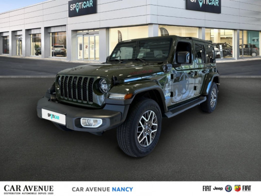 Occasion JEEP Wrangler 2.0 T 380ch 4xe Overland Command-Trac MY23 2022 Sarge Green 69 990 € à Nancy