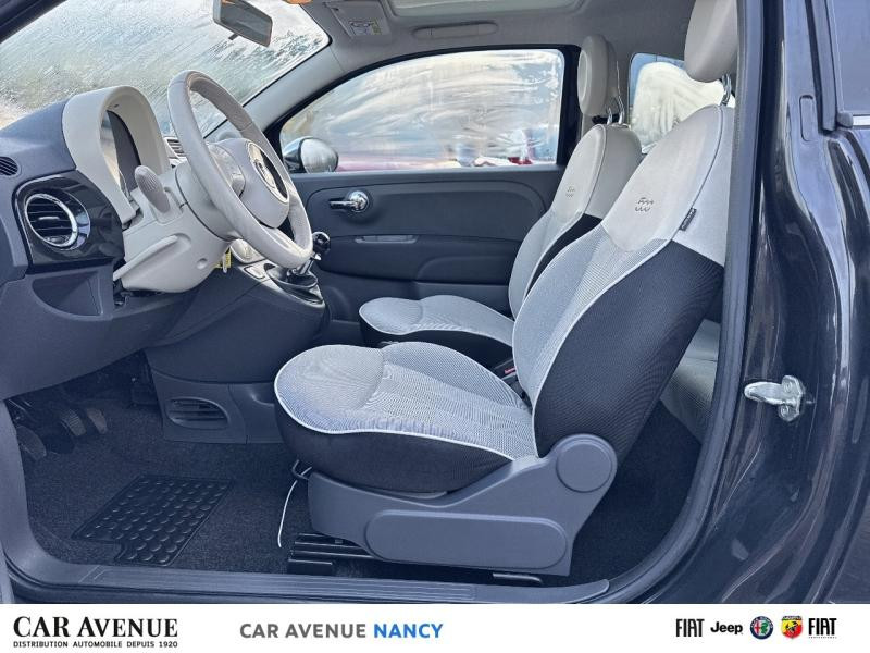 Occasion FIAT 500 1.2 8v 69ch Lounge 2015 Coloris Métal Crossover Black 10290 € à Nancy