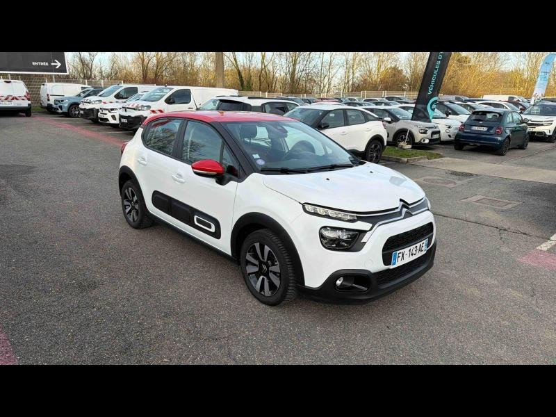 Used CITROEN C3 1.2 PureTech 83ch S&S Shine 2021 Blanc Banquise (O) - Rouge Aden € 10990 in Nancy