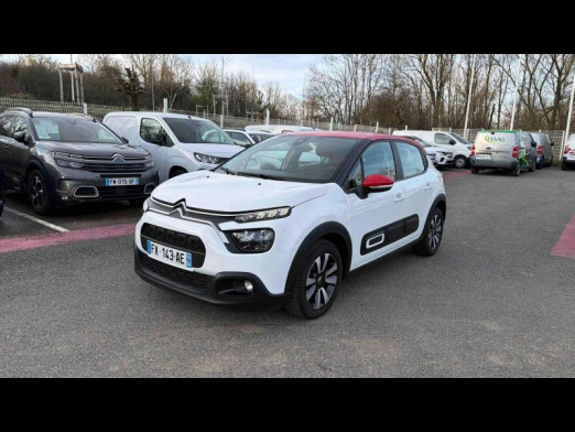 Used CITROEN C3 1.2 PureTech 83ch S&S Shine 2021 Blanc Banquise (O) - Rouge Aden € 10,990 in Nancy