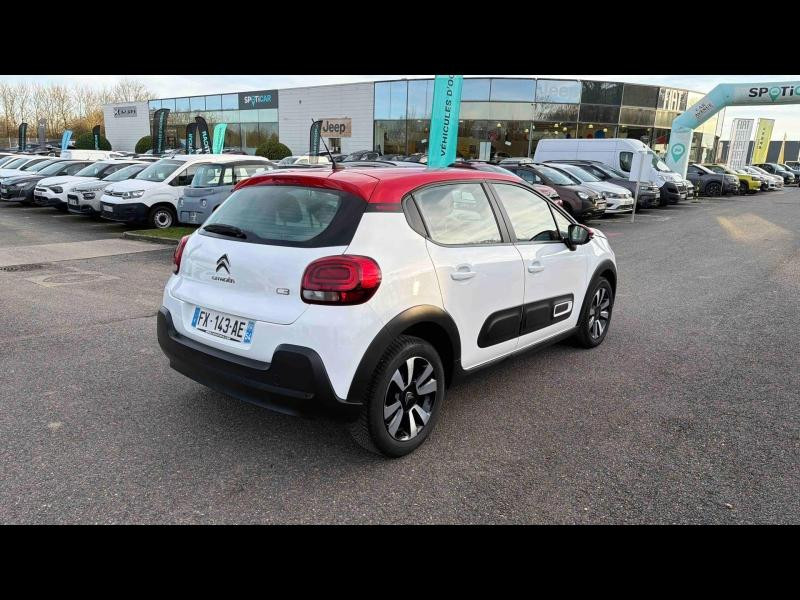 Used CITROEN C3 1.2 PureTech 83ch S&S Shine 2021 Blanc Banquise (O) - Rouge Aden € 10990 in Nancy
