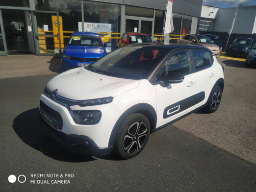 Occasion CITROEN C3 1.5 BlueHDi 100ch S&S Feel Pack E6.d 2022 Blanc Banquise (O) - Noir Onyx 19 290 € à Saint-Dié-des-Vosges