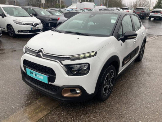 Occasion CITROEN C3 1.2 PureTech 83ch S&S Feel Pack 2020 Blanc Banquise (O) - Bleu Emeraude 10 800 € à Saint-Dié-des-Vosges