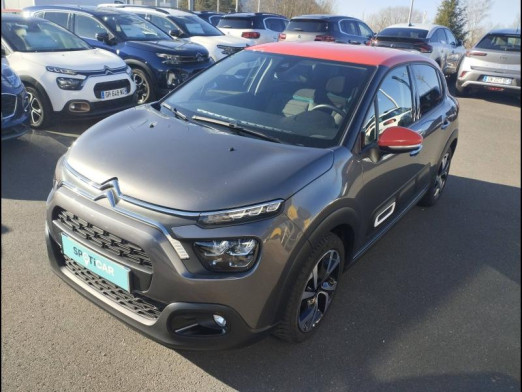 Occasion CITROEN C3 1.2 PureTech 110ch S&S Shine EAT6 2022 Gris Platinium (M) - Rouge Aden 15 900 € à Saint-Dié-des-Vosges