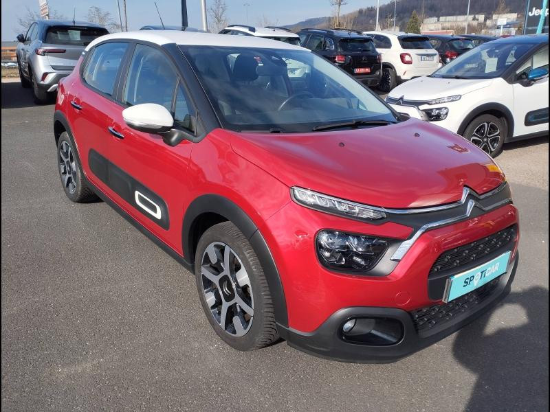 Used CITROEN C3 1.2 PureTech 110ch S&S Shine EAT6 2022 Rouge Elixir (S) - Blanc Opale € 14990 in Saint-Dié-des-Vosges