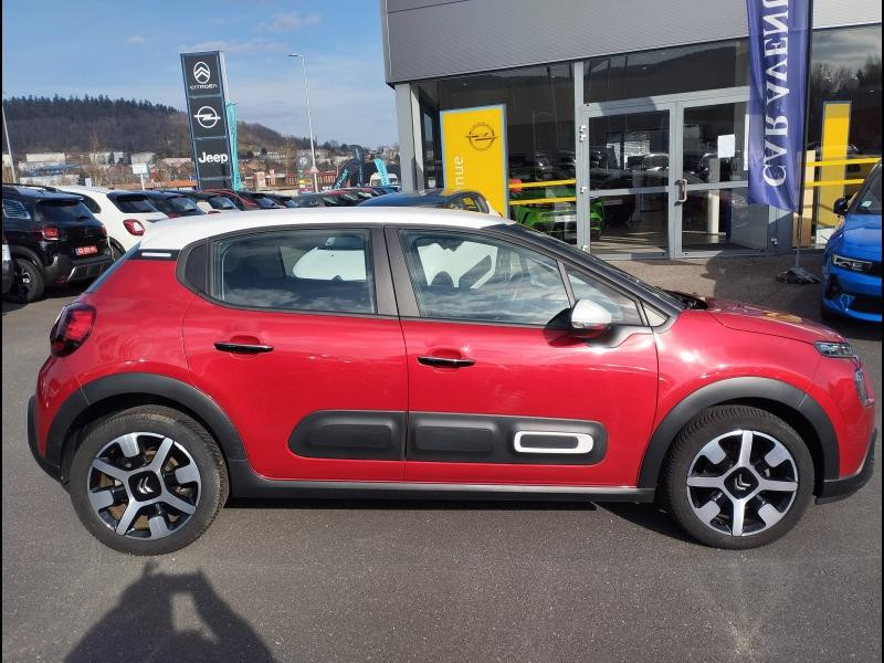 Used CITROEN C3 1.2 PureTech 110ch S&S Shine EAT6 2022 Rouge Elixir (S) - Blanc Opale € 14990 in Saint-Dié-des-Vosges