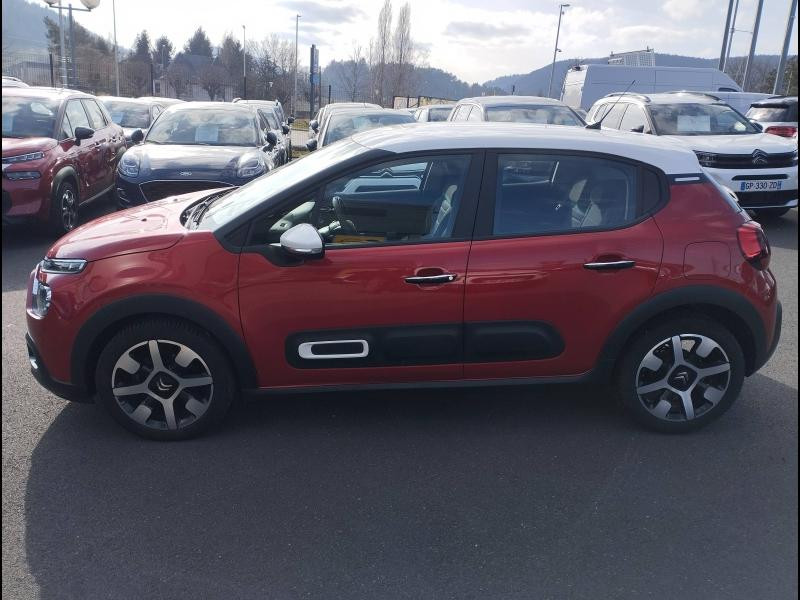 Used CITROEN C3 1.2 PureTech 110ch S&S Shine EAT6 2022 Rouge Elixir (S) - Blanc Opale € 14990 in Saint-Dié-des-Vosges