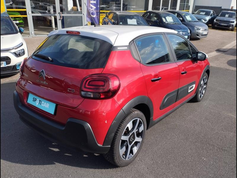 Used CITROEN C3 1.2 PureTech 110ch S&S Shine EAT6 2022 Rouge Elixir (S) - Blanc Opale € 14990 in Saint-Dié-des-Vosges