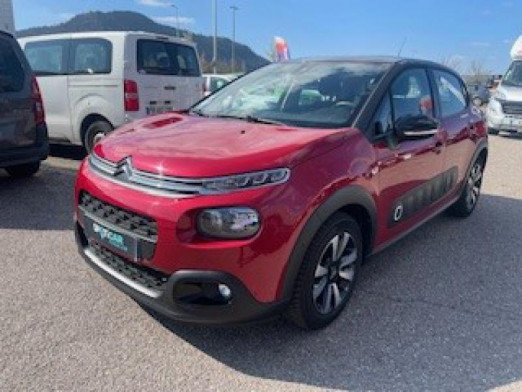 Used CITROEN C3 PureTech 110ch Shine S&S 2017 Rouge Rubi - Noir Onyx € 10,900 in Saint-Dié-des-Vosges